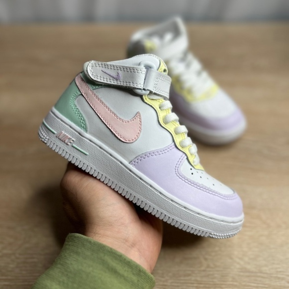 Nike Air Force 1 Mid Custom Hand Painted Sneakers